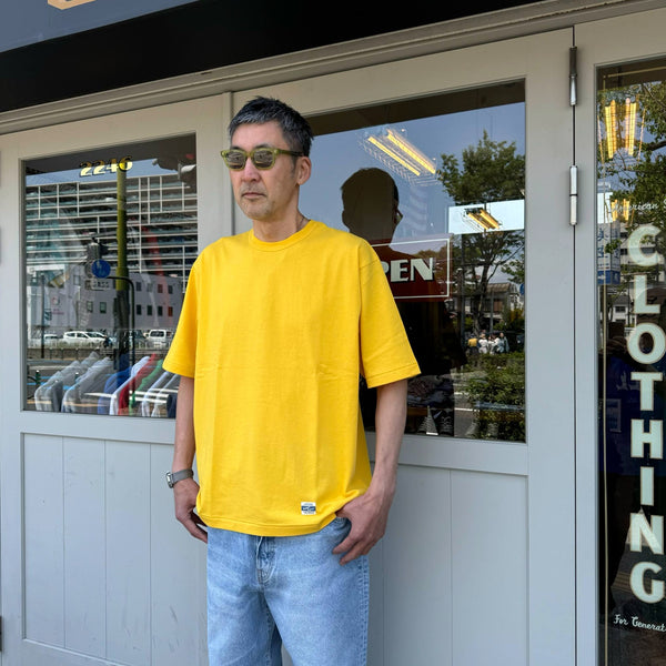 ARMY TWILL - 30/2 OE HALF SLEEVE PRINT TEE_AT - YELLOW