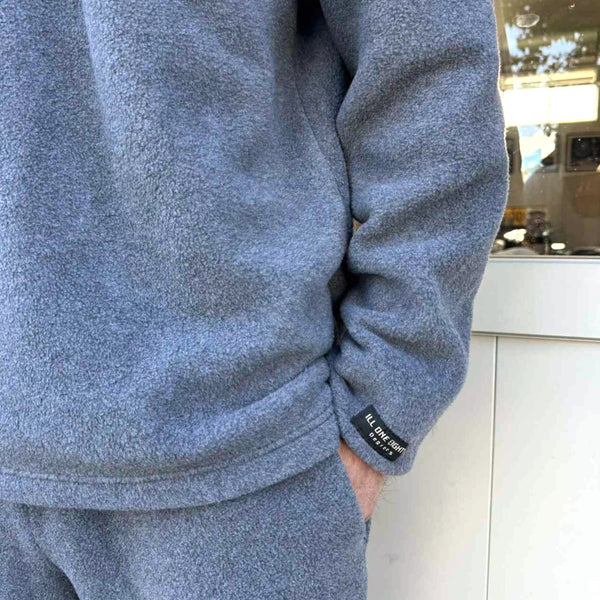 ILL ONE EIGHTY - LW FLEECE CREW-NECK - CHARCOAL