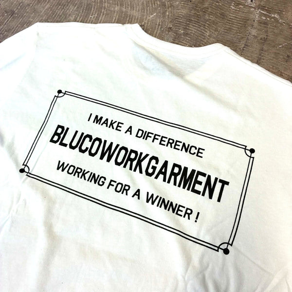 BLUCO - POCKET L/S T-SHIRTS Ticket - WHITE