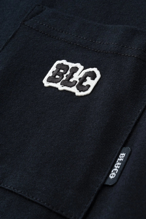BLUCO - DRYCOTTON RAGLAN POCKET T-SHIRT L/S -BLC- BLACK