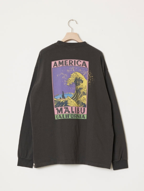 ILL ONE EIGHTY - AMERICAN WAVE L/S TEE - BLACK