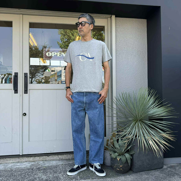 melple - PASADENA SHORT SLEEVE CA - HEATHER GRAY