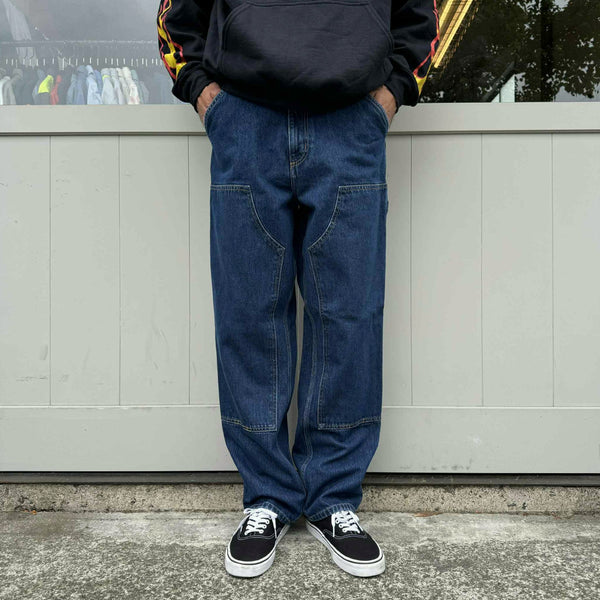 Carhartt WIP - DOUBLE KNEE PANT - BLUE STONE WASHED