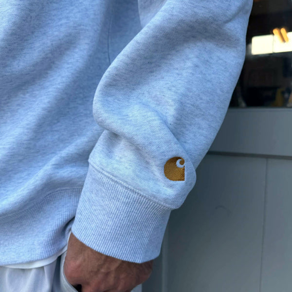 Carhartt WIP - CHASE SWEAT - ASH HEATHER / GOLD