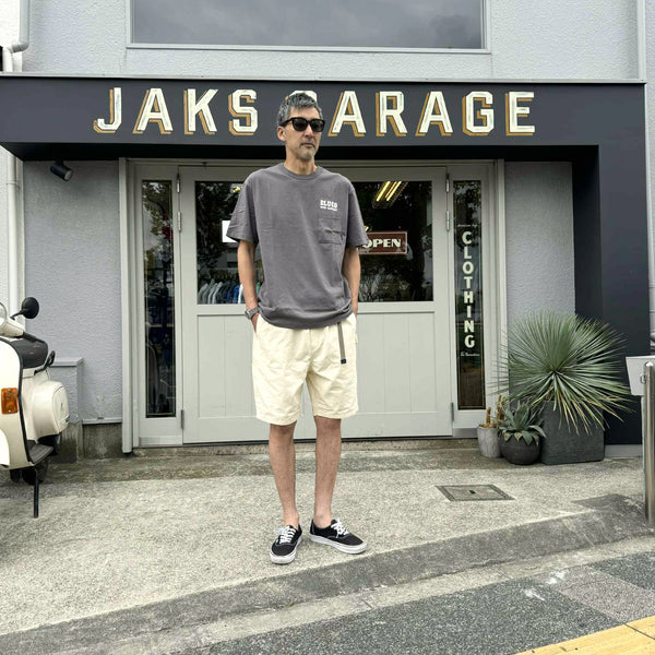 BLUCO - LIGHT CANVAS PAINTER SHORTS - IVORY