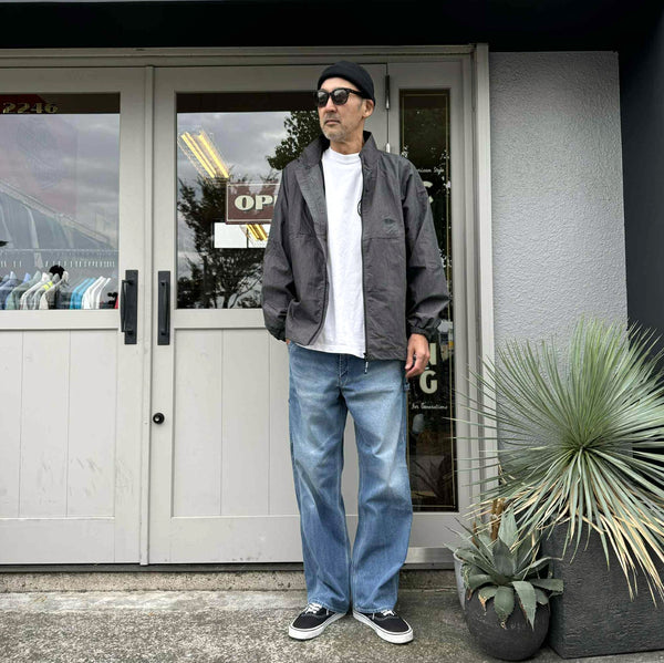 BIGMIKE - NYLON TRACK JACKET / PIGMENTPigment - BLACK