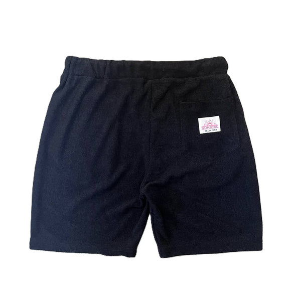 melple - 3.6 PILE SHORTS - BLACK