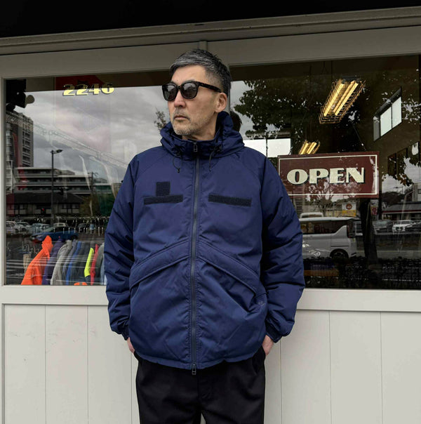 ARMY TWILL - PE WEATHER PADDING JACKET - BLUE