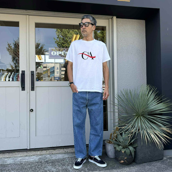 melple - PASADENA SHORT SLEEVE CA - WHITE