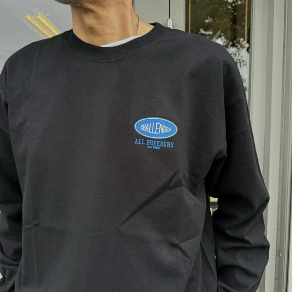 CHALLENGER - L/S SUNSET DRIVE TEE - BLACK