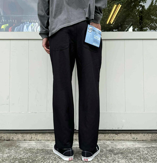 FIVE BROTHER - POLY/TWILL EASY PANTS - BLACK