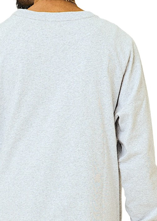 BIGMIKE - 10oz SUNGLASSES 3 POCKET LS TEE - ASH