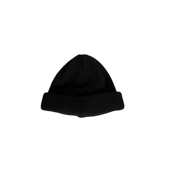 RACAL - ROLL KNIT CAP - BLACK