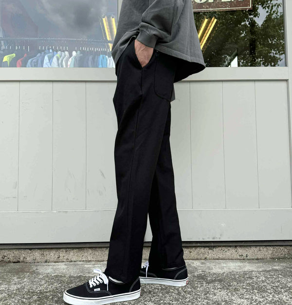 FIVE BROTHER - POLY/TWILL EASY PANTS - BLACK
