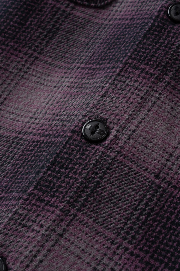 BLUCO - OMBRE CHECK FLANNEL SHIRT - PURPLE
