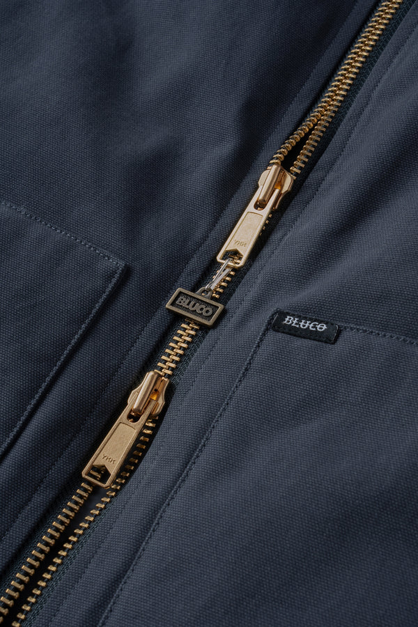 BLUCO - RIB COLLAR VEST - CHARCOAL