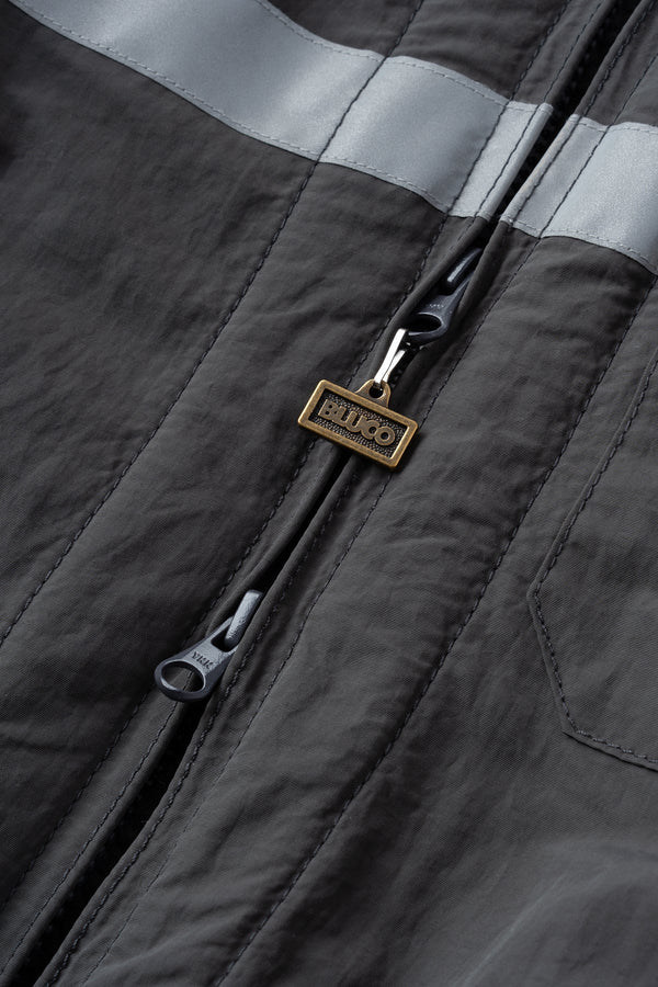 BLUCO - HOODED REFLECTOR JACKET - GRAY