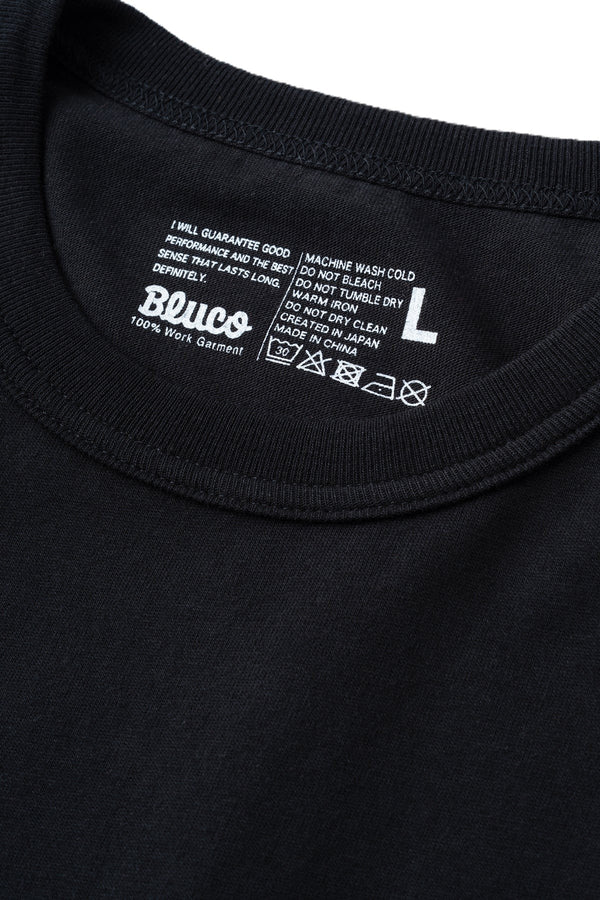BLUCO - POCKET L/S T-SHIRTS Ticket - BLACK