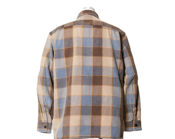 HOUSTON - VINTAGE AMERICAN CHECK VIYELLA SHIRT - BROWN