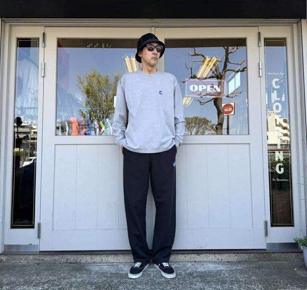 CHALLENGER - L/S PIGMENT C PATCH TEE - GRAY