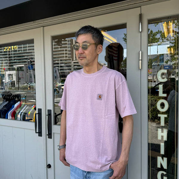Carhartt WIP - NELSON T-SHIRTS - HORTENSIA (garment dyed)