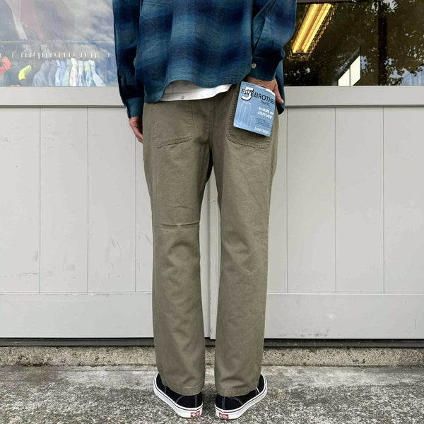 FIVE BROTHER - DUCK EASY PANTS - L.OLIVE