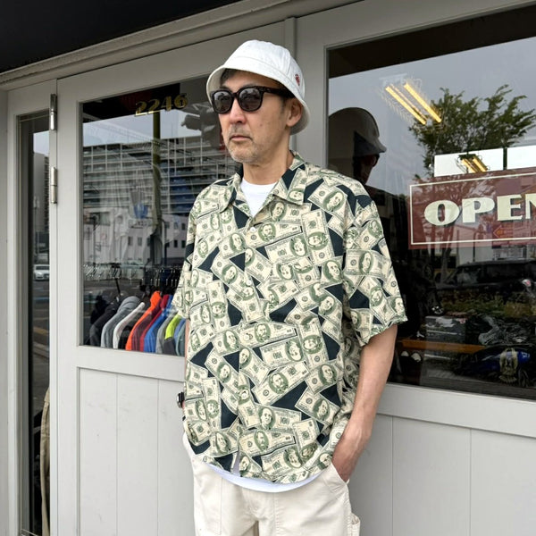 TOWNCRAFT - PRINTED LOOP COLLAR SS SHIRT - DOLLAR