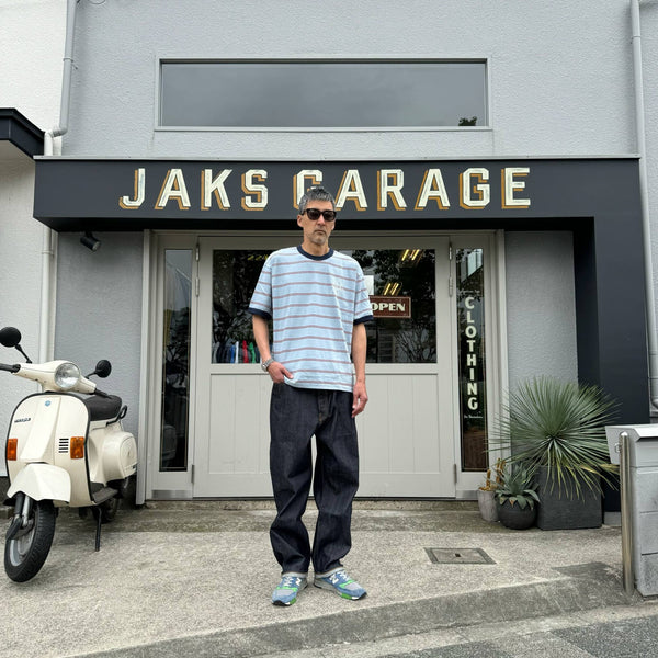 melple - SEAVIEW RINGER S/S - BLUE