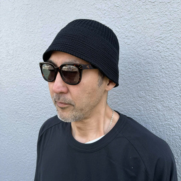 RACAL - KNIT SAILOR HAT - BLACK