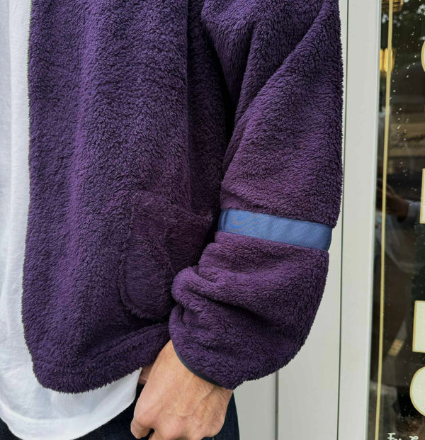 ILL ONE EIGHTY - HEAT FLLECE CARDIGAN - PURPLE