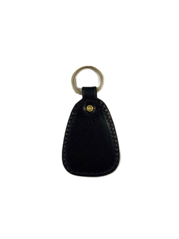 BLACK JAKS - LEATHER KEY TAG - DARK NAVY -GOLD