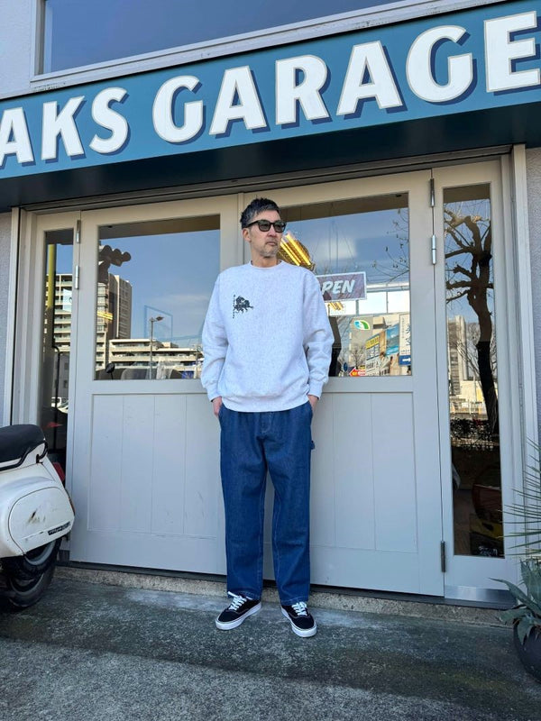 BIGMIKE - DENIM PAINTER PANTS - L.INDIGO