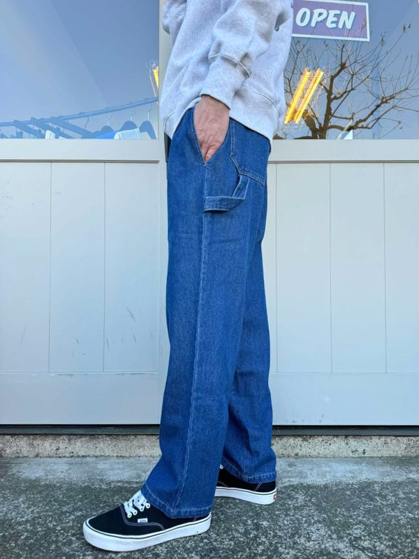 BIGMIKE - DENIM PAINTER PANTS - L.INDIGO