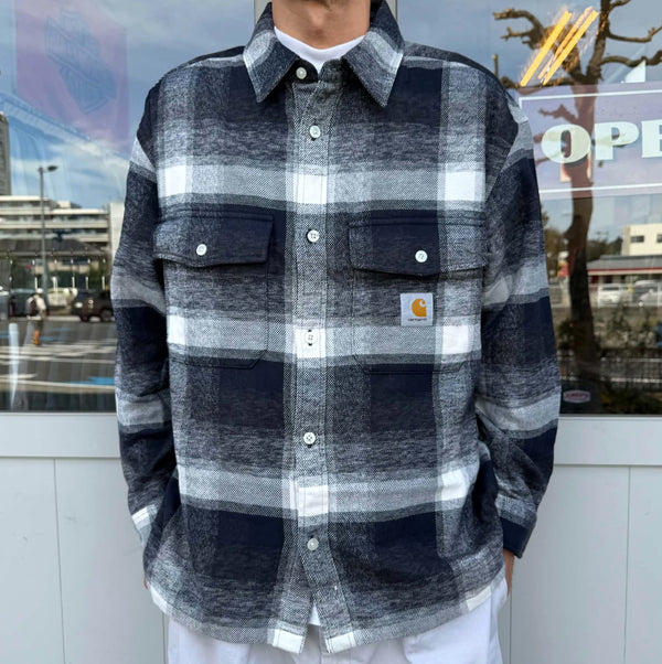 Carhartt WIP - L/S ESTERSON SHIRT - ESTERSON CHECK, DARK NAVY