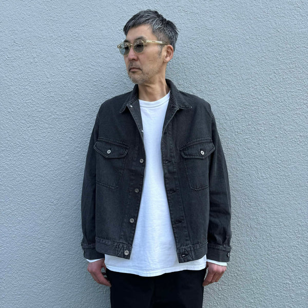 ARMY TWILL - DENIM JACKET - CHARCOAL