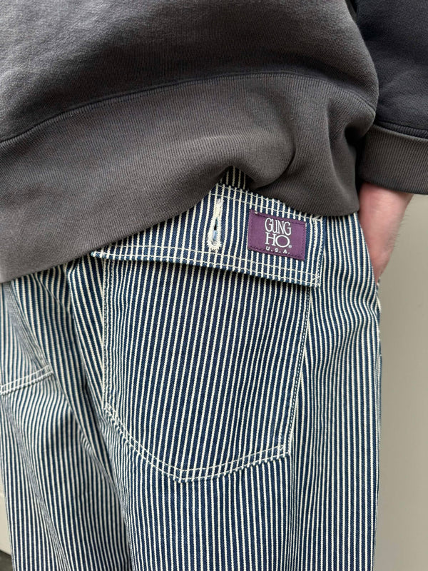 GUNG HO - 4POCKETS WIDE FATIGUE TROUSER - STRIPE
