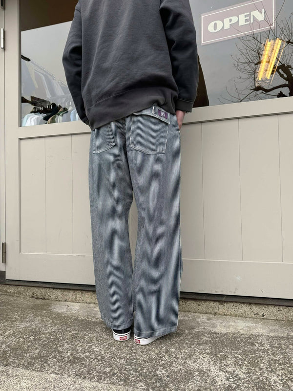 GUNG HO - 4POCKETS WIDE FATIGUE TROUSER - STRIPE