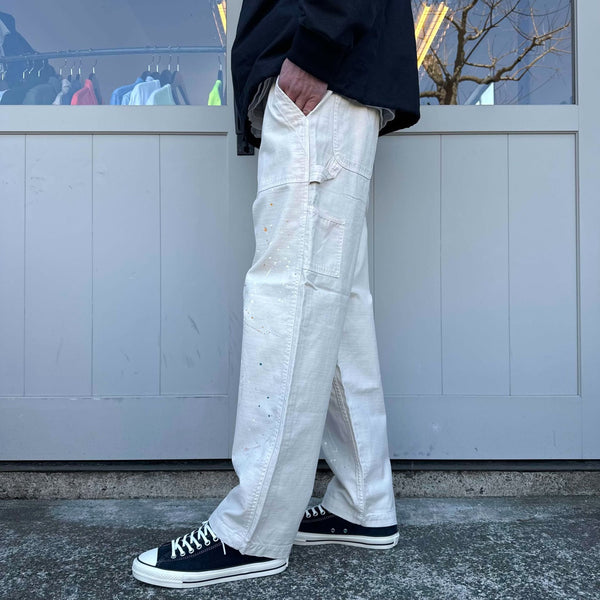 melple - CARPENTER PANTS - PAINTED - OFF WHITE
