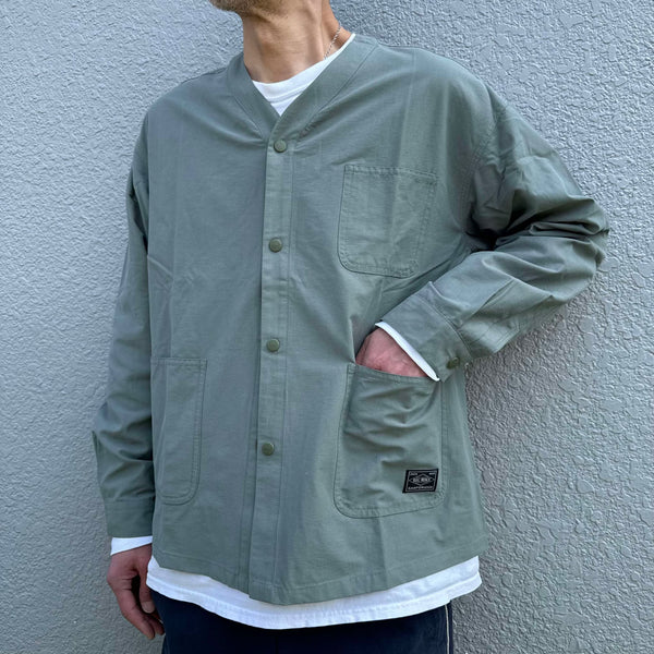 BIGMIKE - COTTON NYLON ENGINEER JACKET - MINT