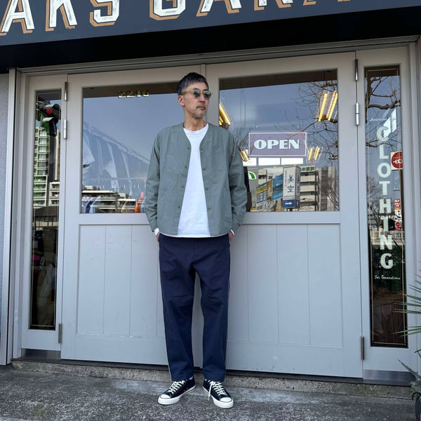 BIGMIKE - COTTON NYLON ENGINEER JACKET - MINT