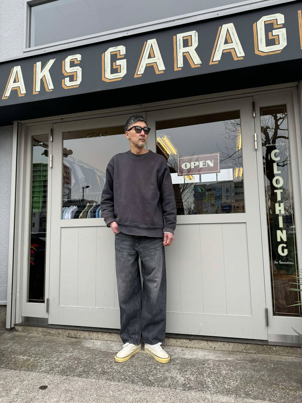 GUNG HO - DENIM TAPARED PANTS - BLACK