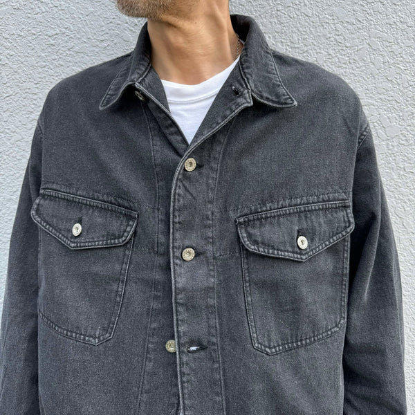 ARMY TWILL - DENIM JACKET - CHARCOAL