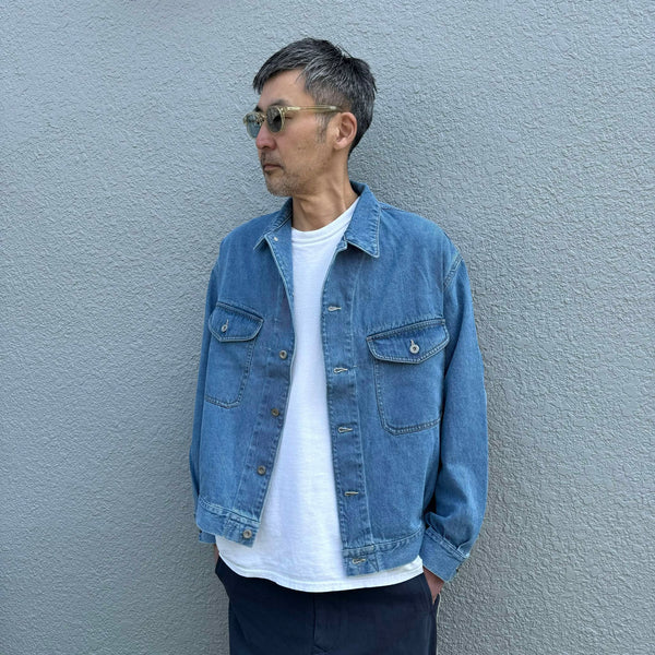 ARMY TWILL - DENIM JACKET - BLUE
