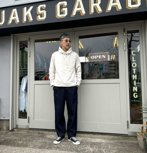 JACKMAN - DOTSUME PULLOVER PARKA - ROSIN WHITE