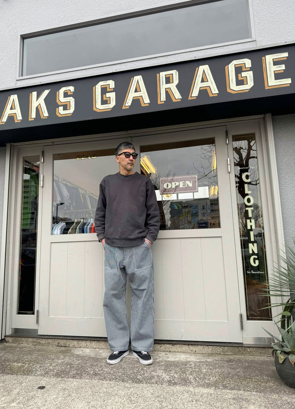 GUNG HO - 4POCKETS WIDE FATIGUE TROUSER - STRIPE