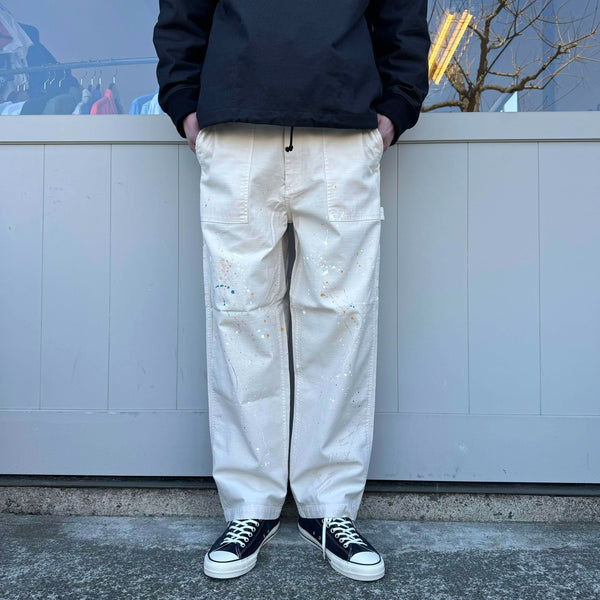 melple - CARPENTER PANTS - PAINTED - OFF WHITE