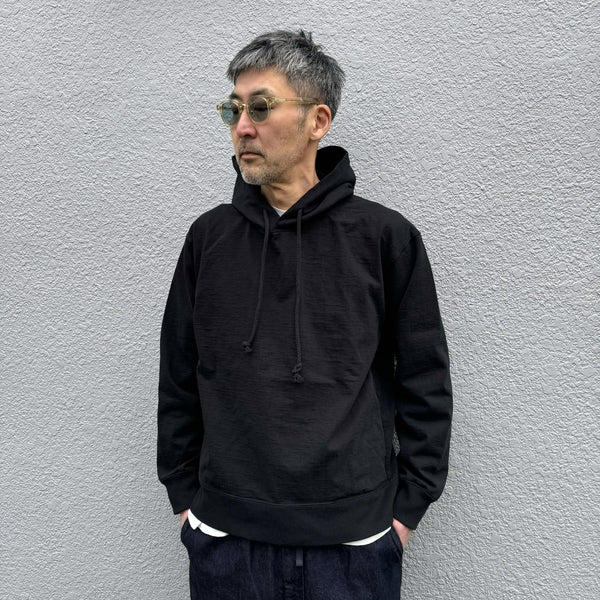 JACKMAN - DOTSUME PULLOVER PARKA - BLACK