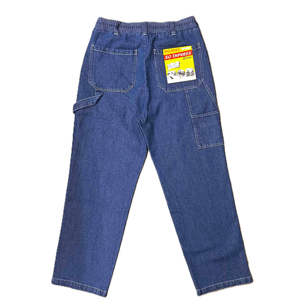 BIGMIKE - DENIM PAINTER PANTS - L.INDIGO