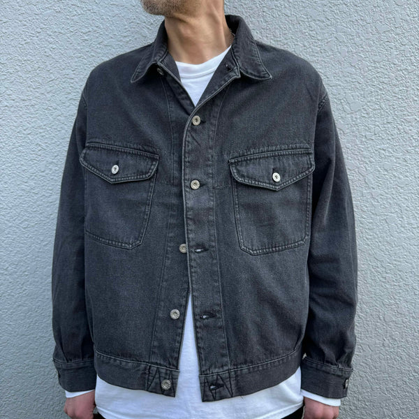 ARMY TWILL - DENIM JACKET - CHARCOAL