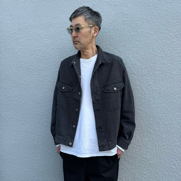ARMY TWILL - DENIM JACKET - CHARCOAL